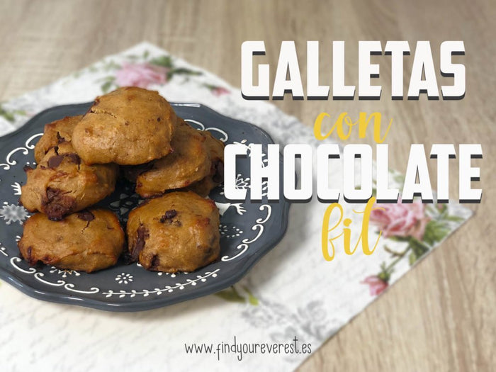 GALLETAS DE CREMA DE CACAHUETE Y CHOCOLATE FIT – SIN AZÚCAR